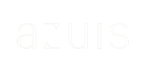azuis logo em fontes brancas