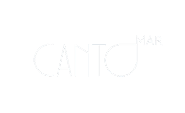 canto mar logo em tons brancos